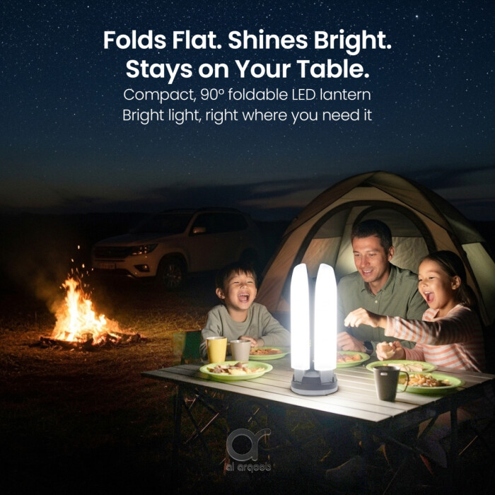 كشاف BRAVE BrightForce Pro بقدرة 80W و8000 لومـن مع ضوء LED قابل للطي وحامل ثلاثي 2.5م وتشغيل ببطارية السيارة ومقاوم للماء IP54 مع حقيبة (BLS