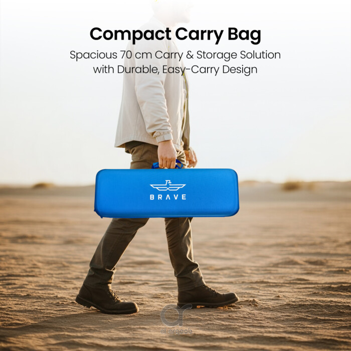 كشاف BRAVE BrightForce Pro بقدرة 80W و8000 لومـن مع ضوء LED قابل للطي وحامل ثلاثي 2.5م وتشغيل ببطارية السيارة ومقاوم للماء IP54 مع حقيبة (BLS