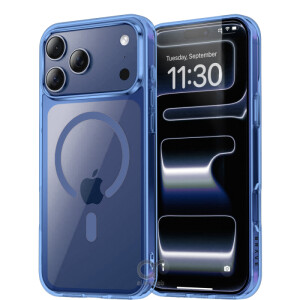 Baseus Crystal Magnetic Case for iPhone 15 Pro Max – Clear, MagSafe, 9H Glass