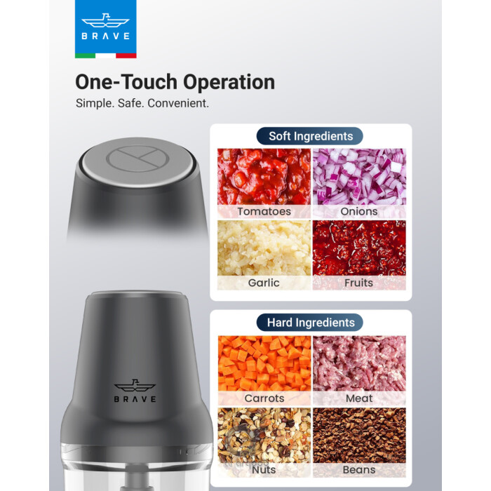 مفرمة BRAVE الكهربائية الصغيرة 500 مل