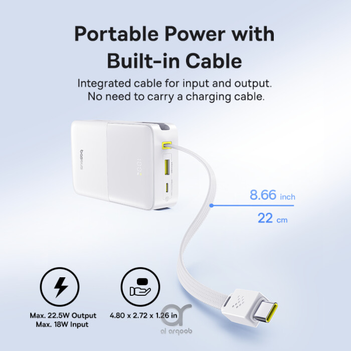 Baseus EnerFill Bipow2 Pro 20000mAh Power Bank with Built