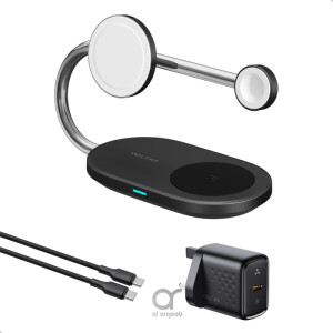 قاعدة شحن لاسلكية متعددة الوظائف من Baseus للهاتف مع حامل سطح المكتب مع كابل Type