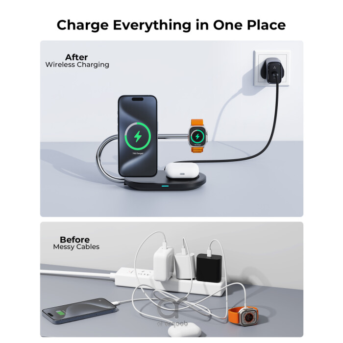 محطة شحن Voltme MagPak اللاسلكية 3