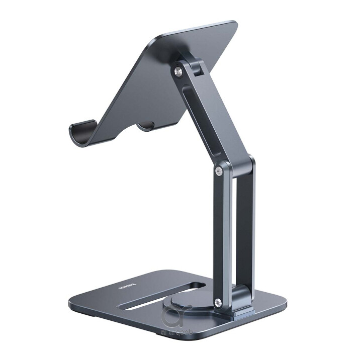 Baseus Desktop Biaxial 360° Rotatable Tablet Stand, Adjustable Aluminum Holder for iPad, iPhone, Galaxy Tab 4.7–13"