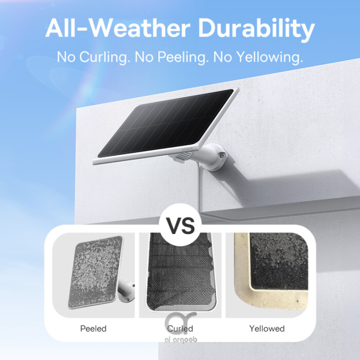 Baseus A1 3W Solar Panel for Outdoor Security Cameras, IP67, 4m Cable, Non