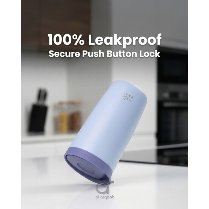 Brave TempGuard Travel Mug 350ml Stainless Steel Insulated Coffee Cup, Leak Proof Push Button Lid, Hot &amp; Cold Tumbler