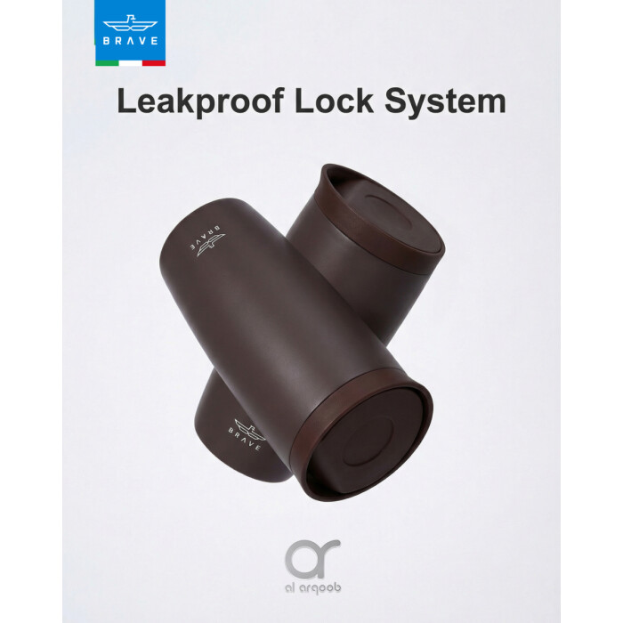 كوب سفر معزول من الفولاذ المقاوم للصدأ سعة 500 مل من بريف تمب جارد، مزود بغطاء مانع للتسرب بزر ضغط، مناسب للمشروبات الساخنة والباردة