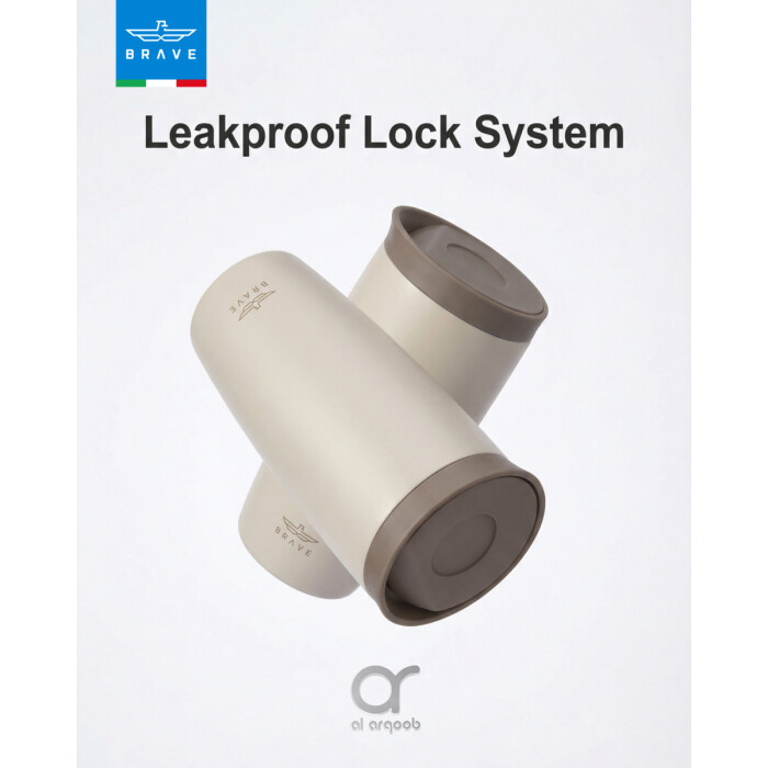 Brave TempGuard Travel Mug 500ml Stainless Steel Insulated Coffee Cup, Leak Proof Push Button Lid, Hot &amp; Cold Tumbler