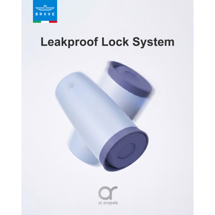 كوب سفر معزول من الفولاذ المقاوم للصدأ سعة 500 مل من بريف تمب جارد، مزود بغطاء مانع للتسرب بزر ضغط، مناسب للمشروبات الساخنة والباردة