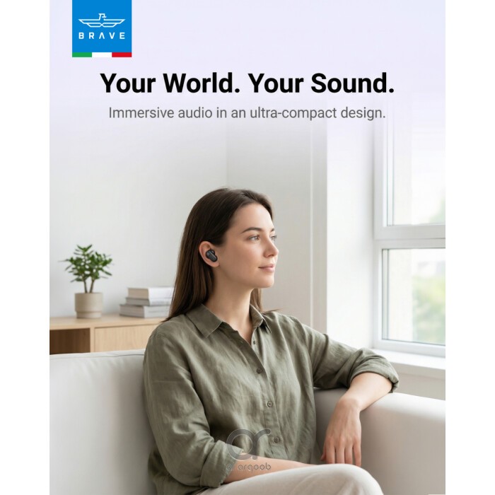 Brave NanoPods TWS Earbuds Bluetooth 6.0, 13mm Deep Bass, 18H Playtime, Touch Control Wireless Earphones