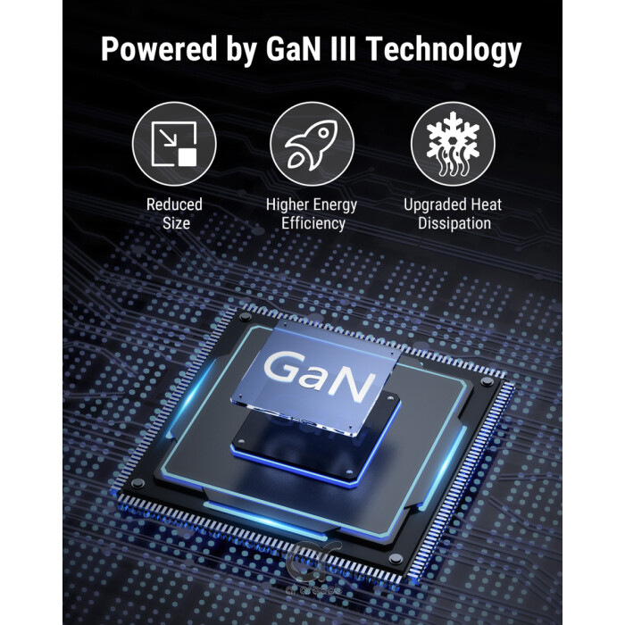 شاحن VOLTME Revo 35 Duo CA بقوة 35W وتقنية GaN III مع منفذي USB