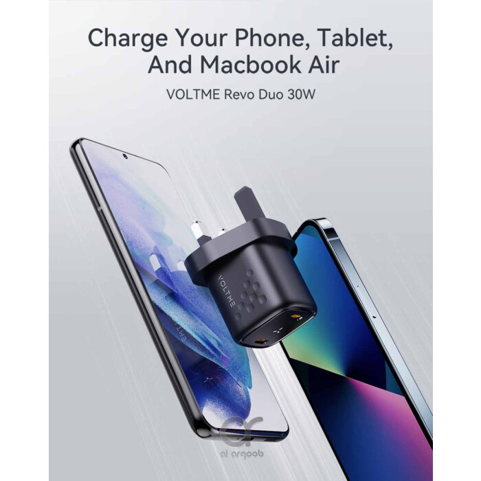 VOLTME Revo 30 Duo CC 30W GaN III Fast Charger, Dual USB