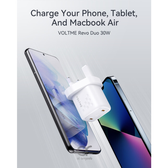 VOLTME Revo 30 Duo CC 30W GaN III Fast Charger, Dual USB