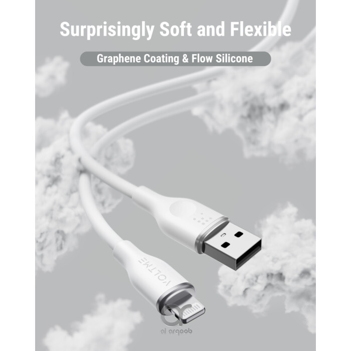 كابل فولتمي باور لينك موس من السيليكون السائل USB