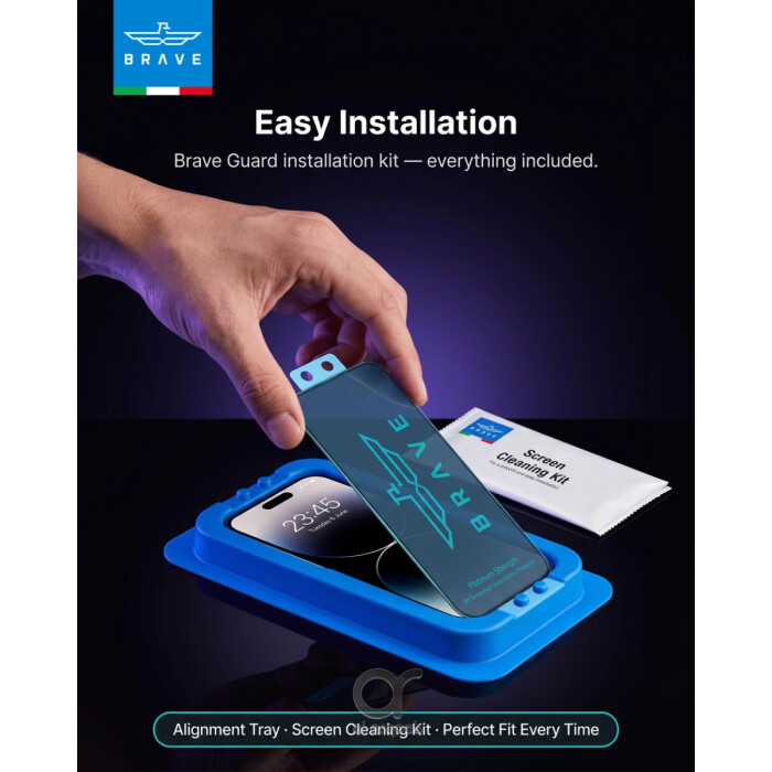 BRAVE iPhone 18 Pro HD Tempered Glass Screen Protector – 9H Hardness, Full Coverage, Anti