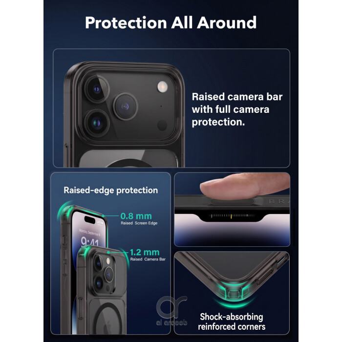 BRAVE Guard iPhone 18 Pro Protective Case with MagSafe, 15ft Military