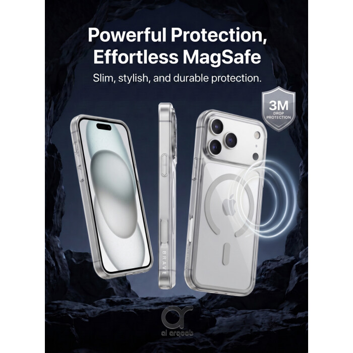 BRAVE Guard IPhone 18 Pro Clear Protective Case With MagSafe, 15ft Military