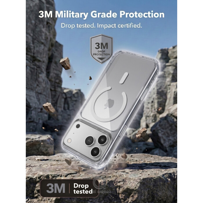 BRAVE Guard IPhone 18 Pro Clear Protective Case With MagSafe, 15ft Military
