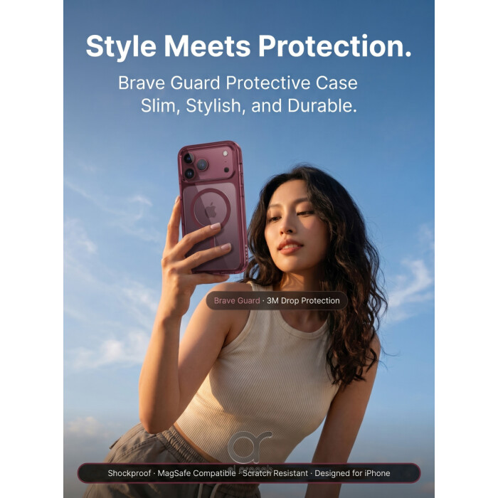 BRAVE Guard iPhone 18 Pro Max Protective Case with MagSafe, 15ft Military