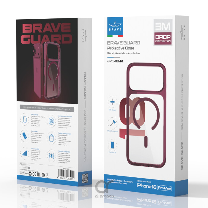 BRAVE Guard iPhone 18 Pro Max Protective Case with MagSafe, 15ft Military