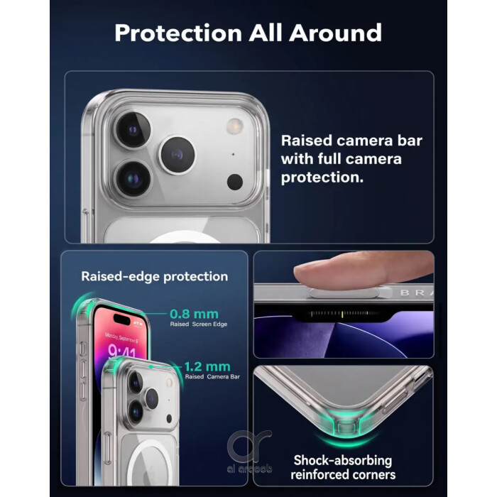 BRAVE Guard IPhone 18 Pro Max Dark Protective Case With MagSafe, 15ft Military
