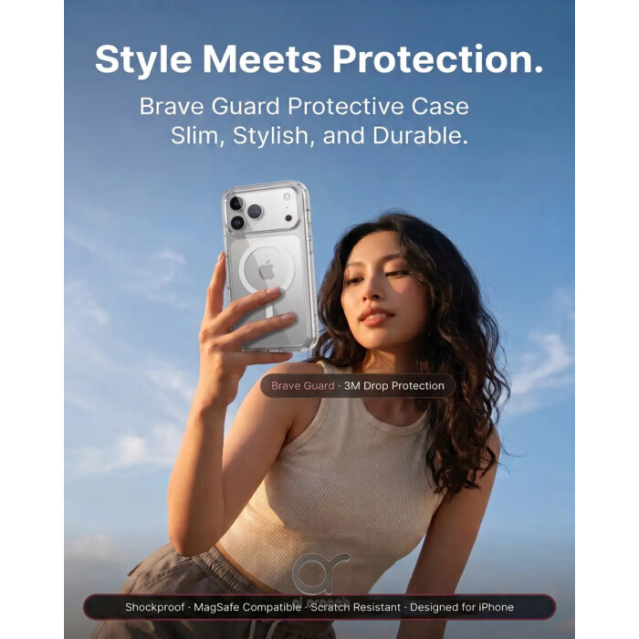 BRAVE Guard IPhone 18 Pro Max Dark Protective Case With MagSafe, 15ft Military