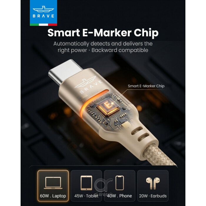 BRAVE Goldline Series 60W USB
