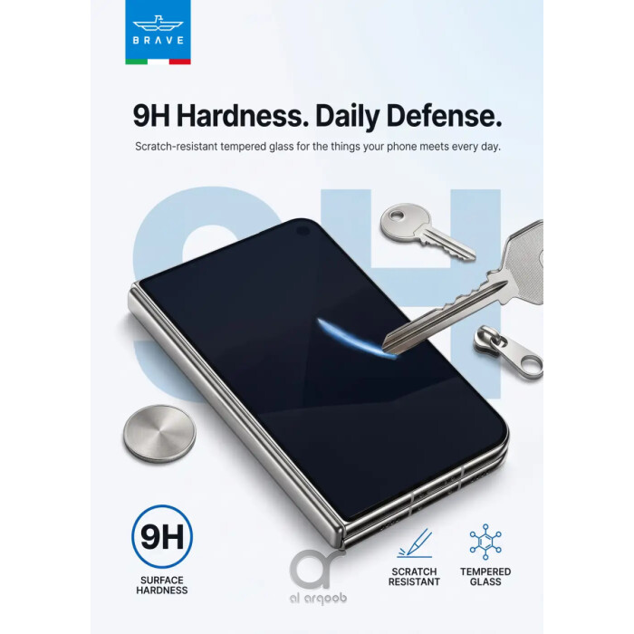 BRAVE Guard IPhone Duo Screen Protector, 9H Tempered Glass, 160° Anti