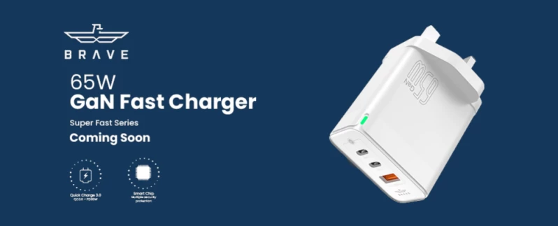 Brave - 65W GaN Fast Charger - Coming Soon