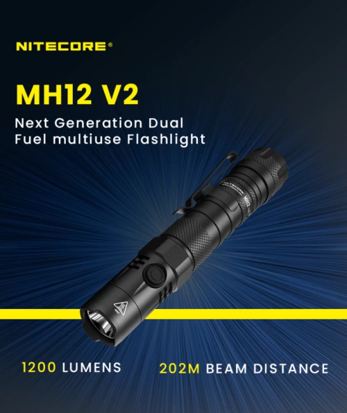 Nitecore MH12 V2 USB Rechargeable LED Flashlight