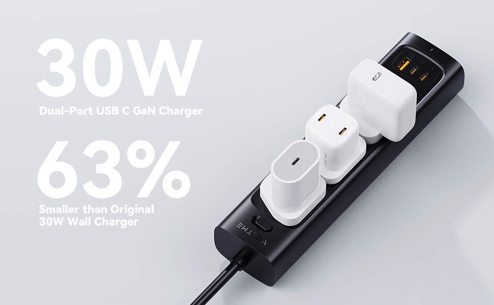 VOLTME Revo 30 Duo CC 30W GaN III Fast Charger, Dual USB