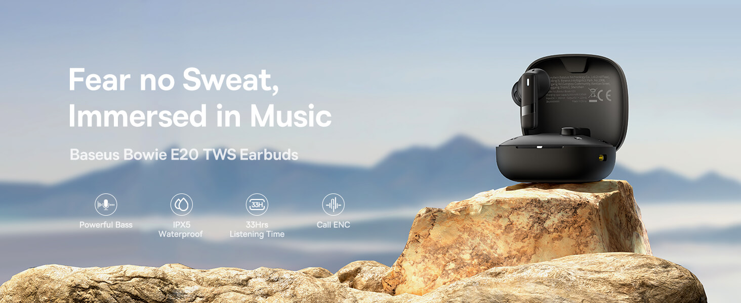 Baseus Bowie E20 True Wireless Earbuds With 2 ENC Mic, 33H Play Time_02