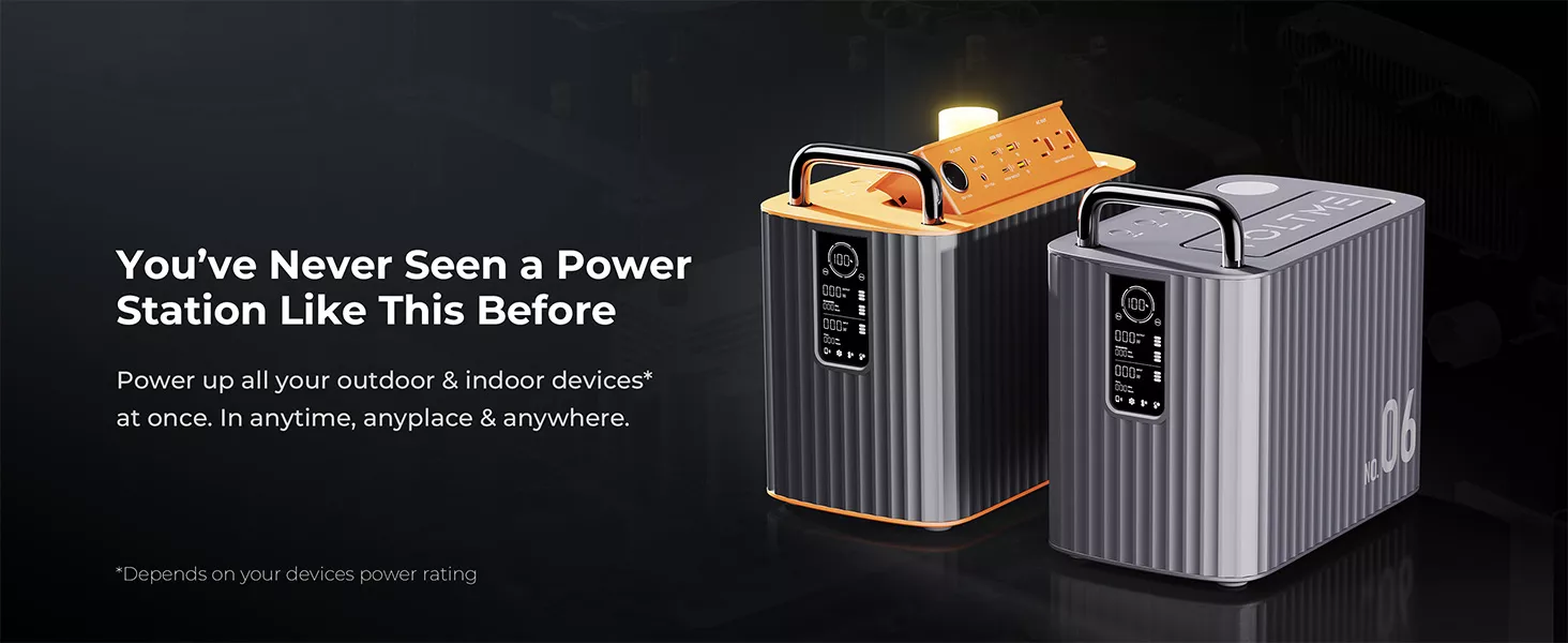 Voltme Hako Lite Portable Power Station HK-600 / 600W / 577.2Wh / 156000mAh - Silver