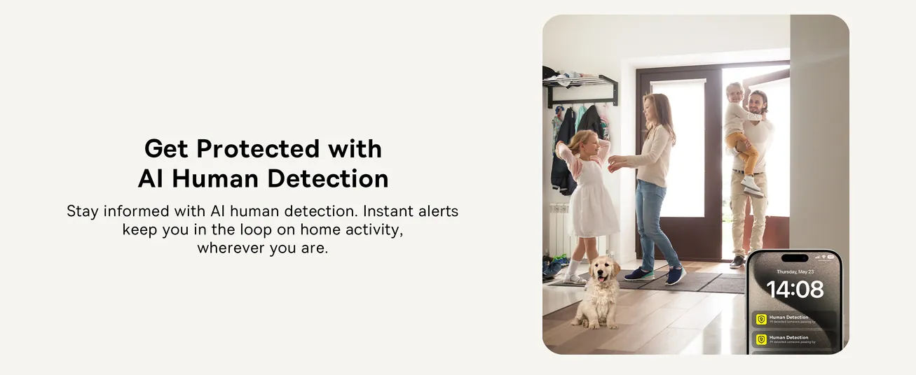 Baseus 3K Indoor Security Camera with AI Detection