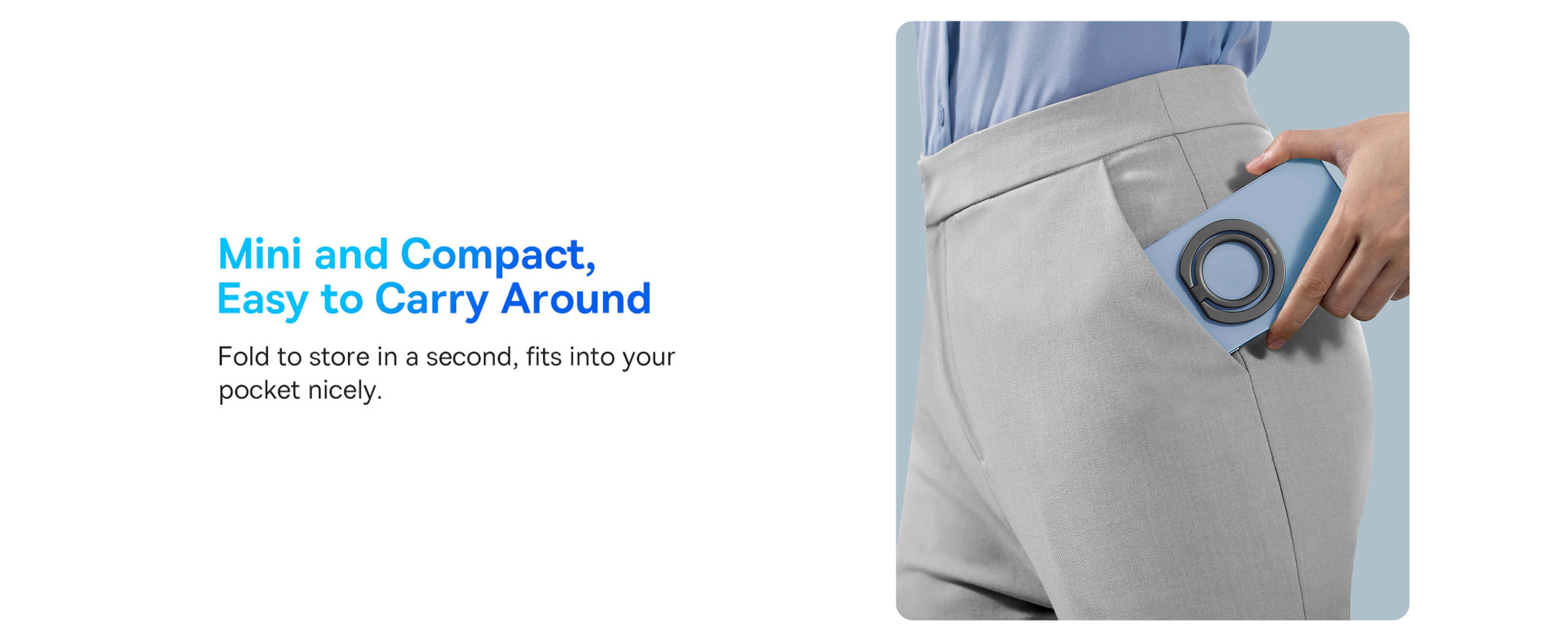 Baseus Tool Halo Magnetische Ringsteun – Voor Telefoons Vanaf 5,4 Inch, Aluminium, Zilver