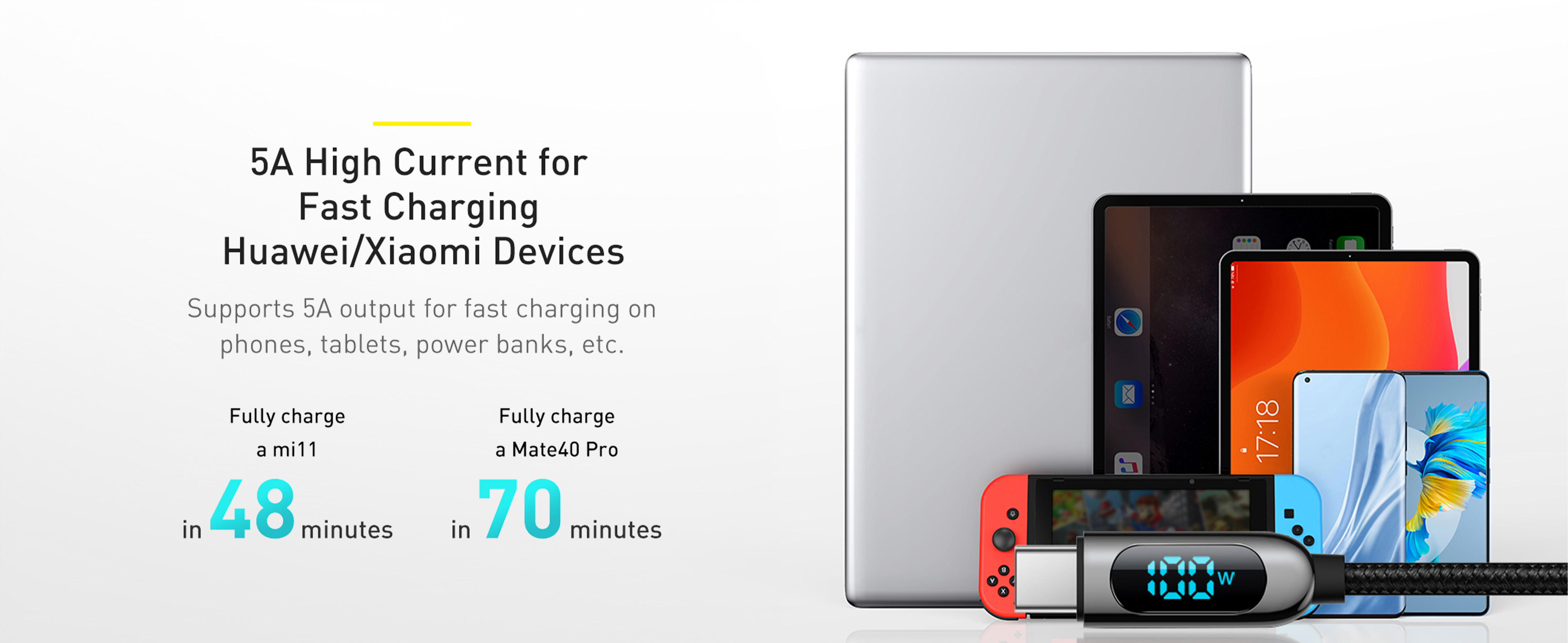 Baseus Display Fast Charging Data Cable Type