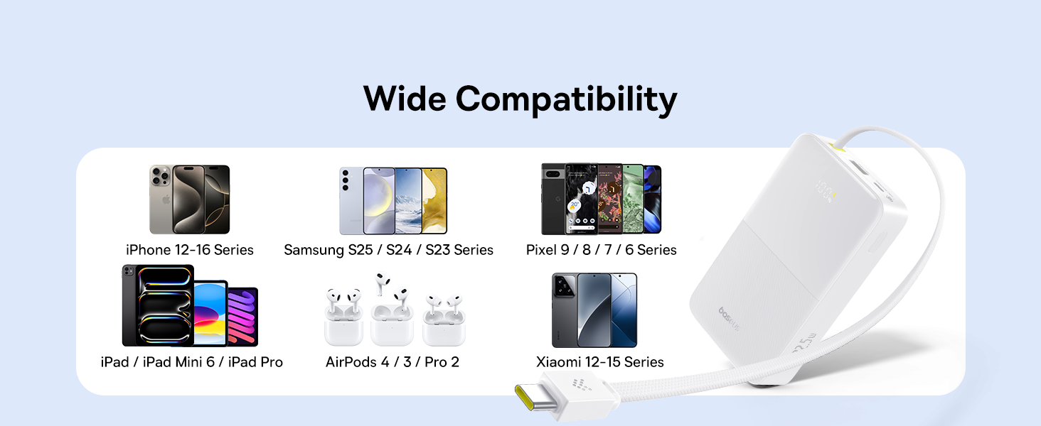 Baseus EnerFill Bipow2 Pro 20000mAh Power Bank with Built