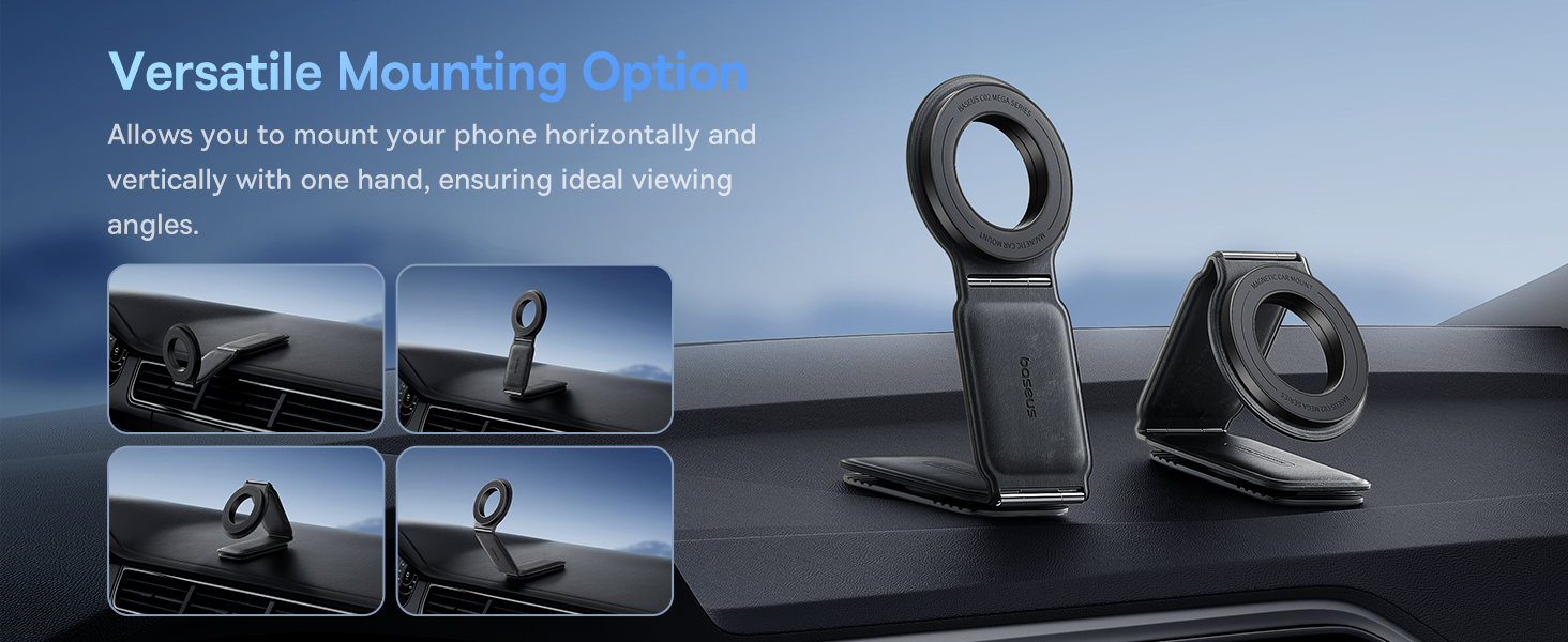 Baseus C02 Prime Magnetic Car Phone Holder – 360° Mount