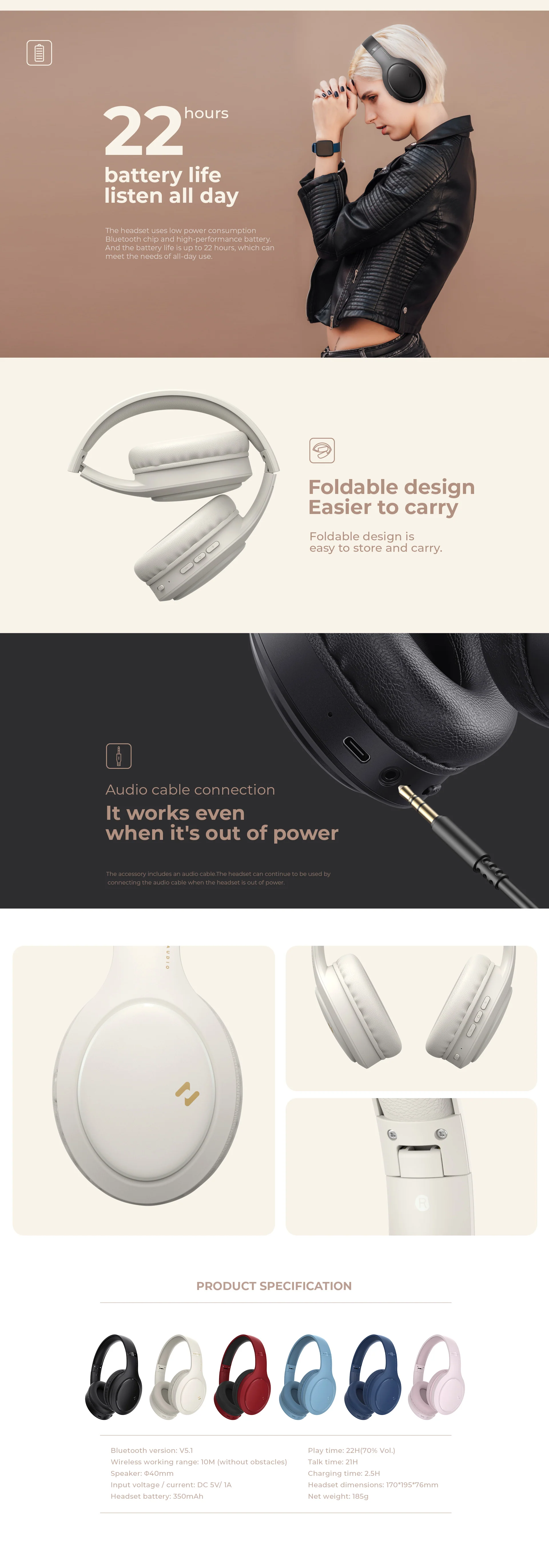 HAVIT H633BT Wireless Over