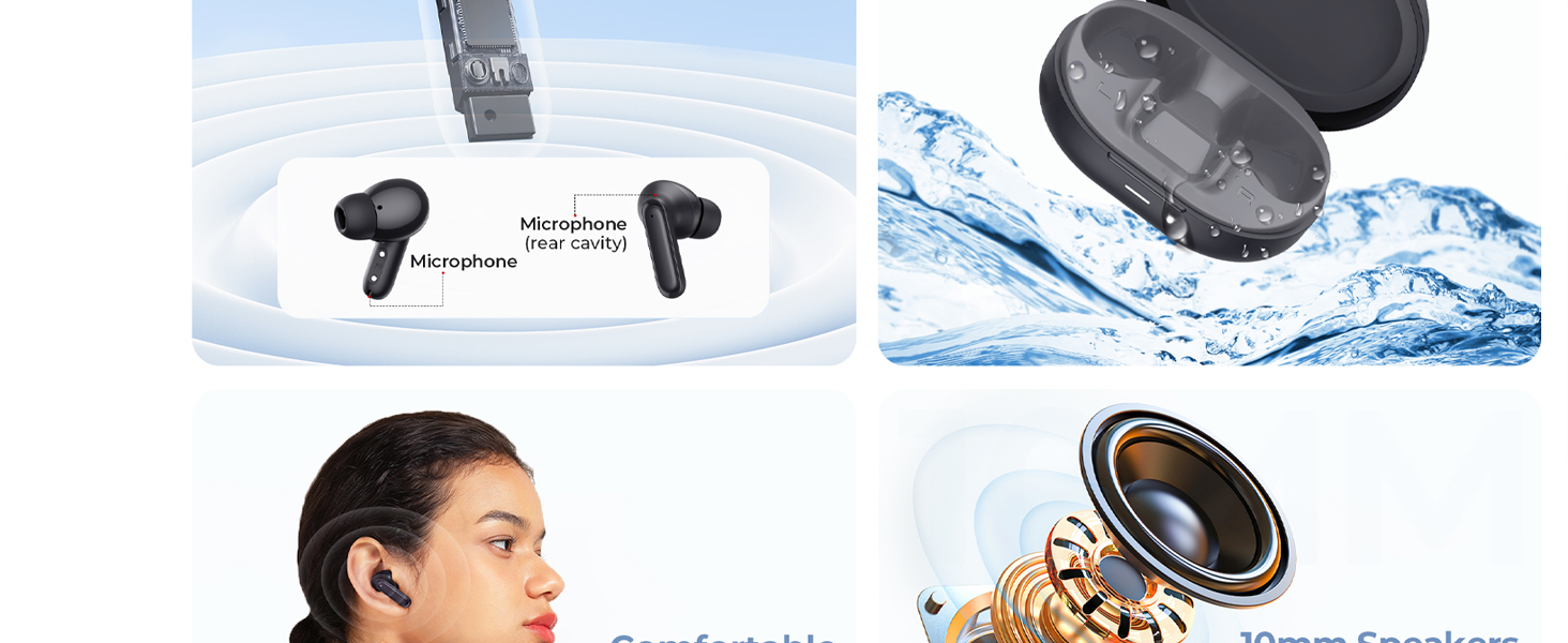 Havit TW950 TWS Wireless Earbuds Bluetooth V5.3, 4