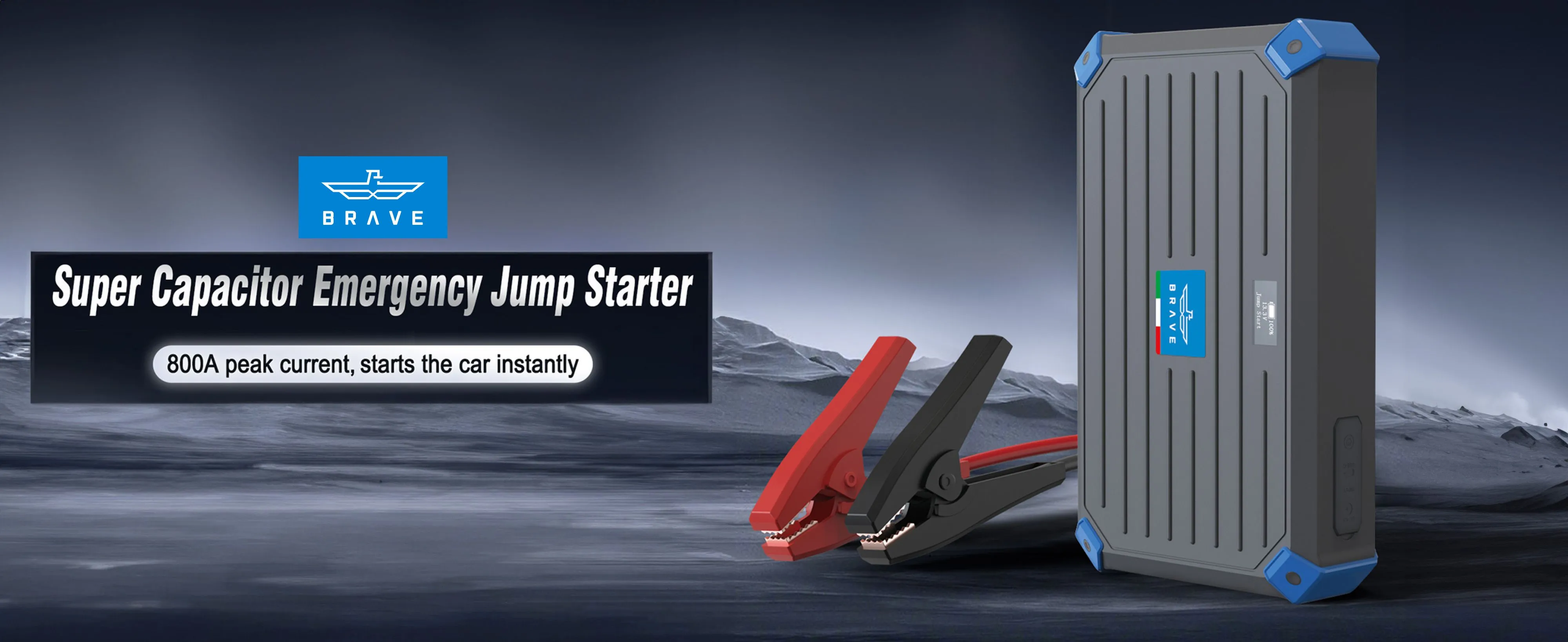 Brave BJS-11 Super Capacitor Jump Starter Car Emergency Starting Power (Self Charging to 100% less than 5 minutes)