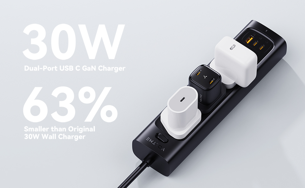 VOLTME Revo 30 Duo CC 30W GaN III Fast Charger, Dual USB