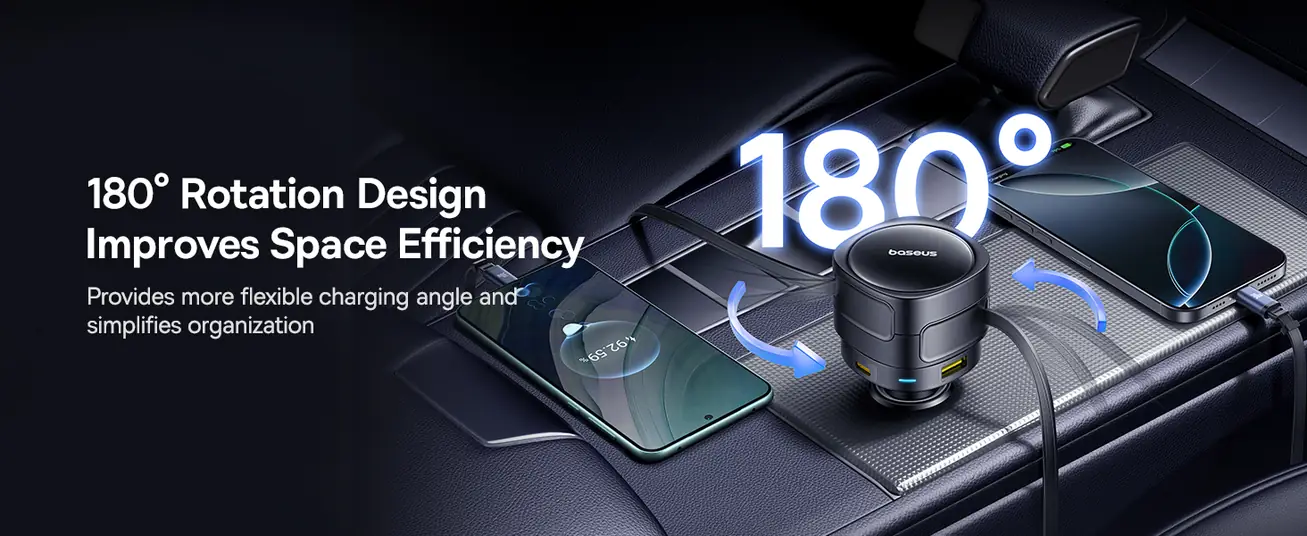 Baseus Enjoyment Max 90W Car Charger – Dual USB