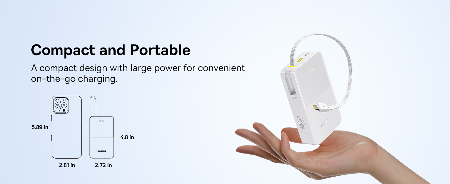 Baseus EnerFill Bipow2 Pro 20000mAh Power Bank with Built