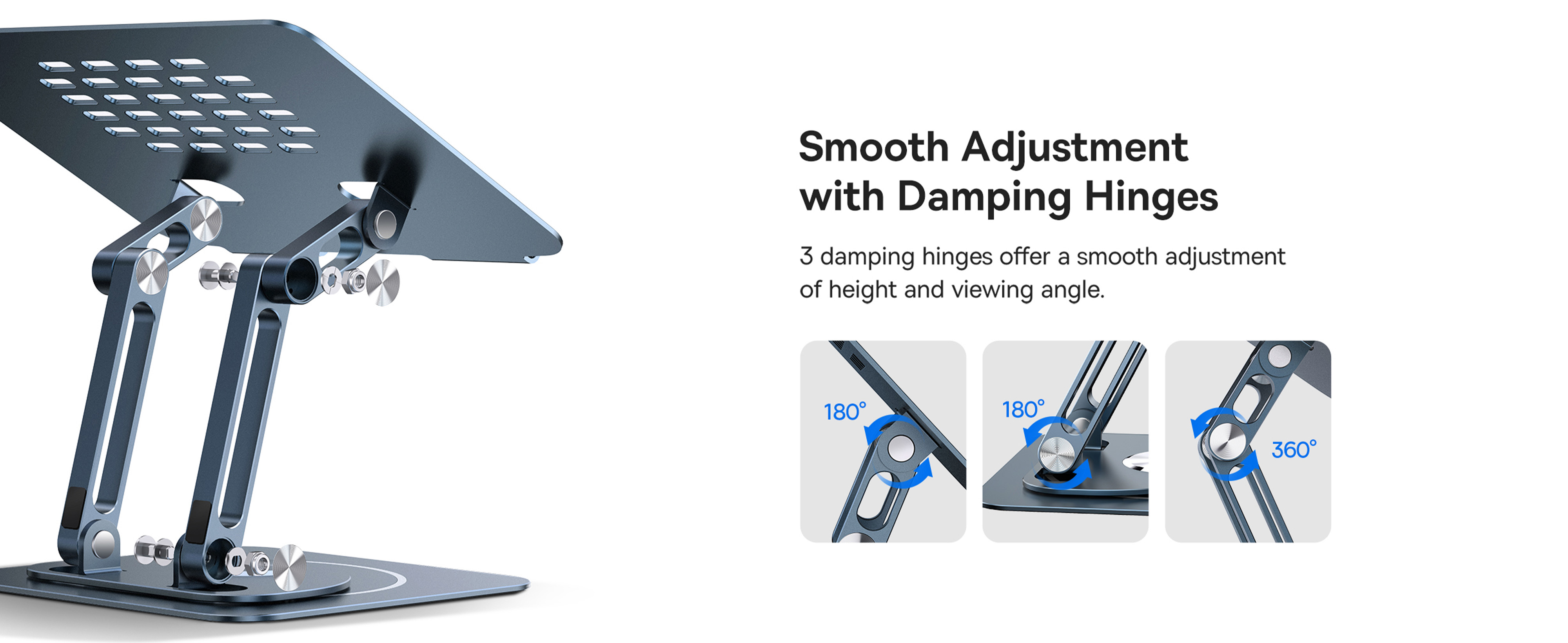Baseus 360 Degree Rotatable and Foldable Stand For Laptop and iPad Tablet (Three-Fold Version)