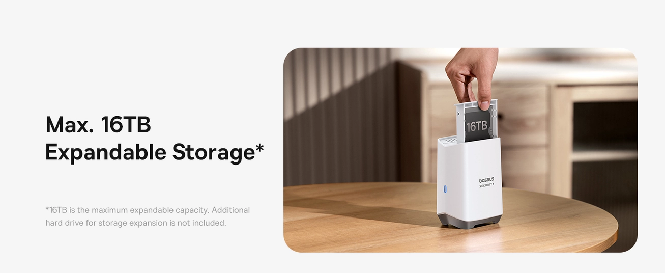 Baseus S1 Pro Outdoor Wireless Security Camera Kit, 3K, Solar Auto