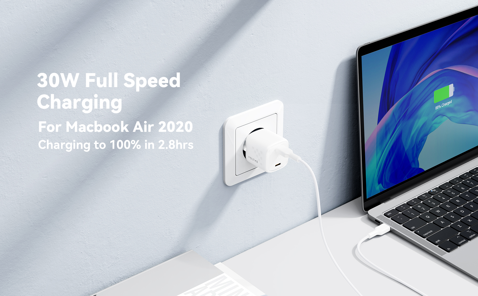 VOLTME Revo 30 Duo CC 30W GaN III Fast Charger, Dual USB