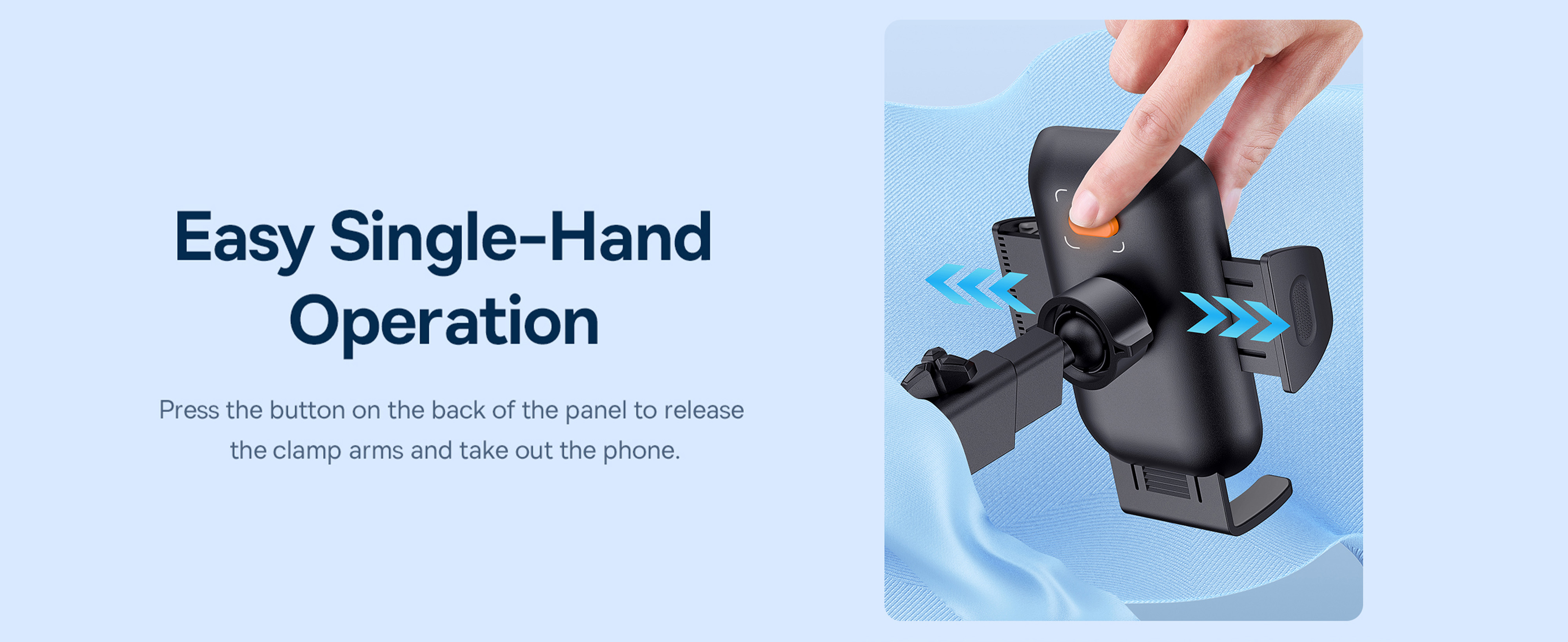 Baseus UltraControl Go Series Clamp-Type Phone Holder (Suction Cup Version) UltraStable Dashboard/Windshield Mount - Black