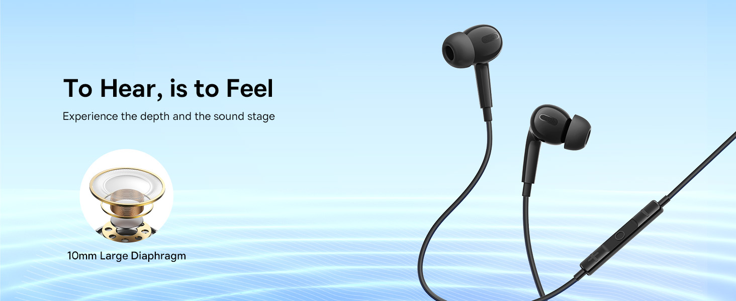 Baseus Encok CZ18 Type-C Wired Earphone, In-Ear Noise Isolation Headphone With Noiseless HD Mic