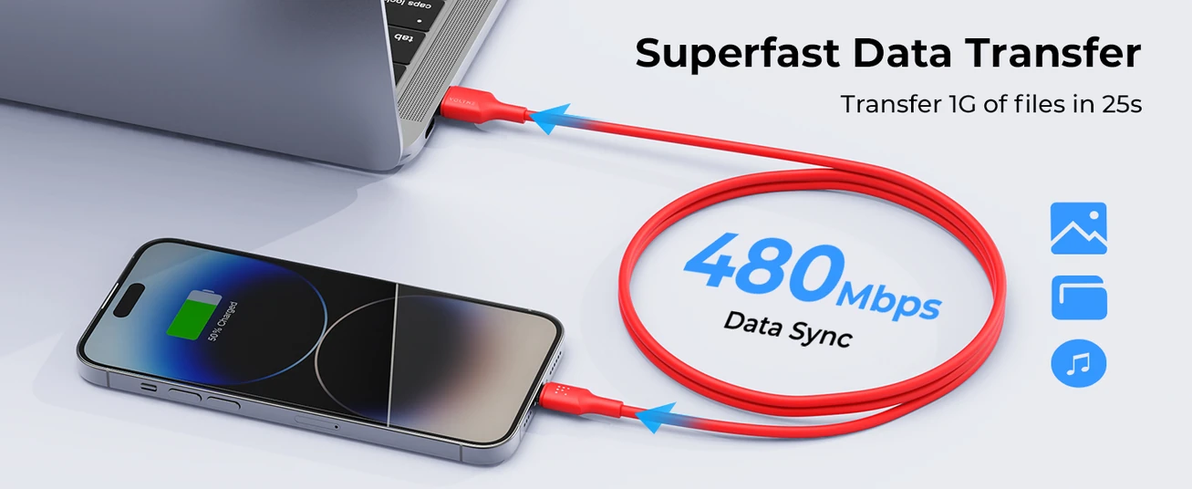 Voltme Powerlink EDC Series USB A to Lightning Cable